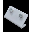 Akvamarin ezüst fülbevaló