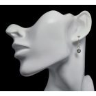 Akvamarin ezüst fülbevaló