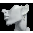 Akvamarin ezüst fülbevaló