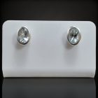 Akvamarin ezüst fülbevaló