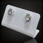 Akvamarin ezüst fülbevaló