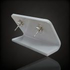 Akvamarin ezüst fülbevaló