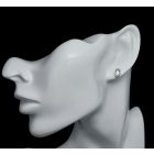 Akvamarin ezüst fülbevaló