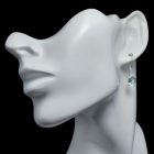 Akvamarin ezüst fülbevaló