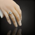Akvamarin ezüst gyűrű