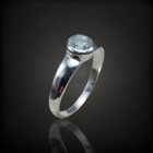 Akvamarin ezüst gyűrű