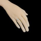 Akvamarin ezüst gyűrű