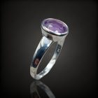 Ametiszt ezüst gyűrű