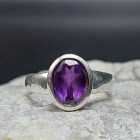 Ametiszt ezüst gyűrű