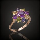 Ametiszt ezüst gyűrű