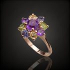 Ametiszt ezüst gyűrű