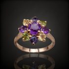 Ametiszt ezüst gyűrű