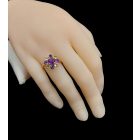 Ametiszt ezüst gyűrű