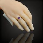 Ametiszt ezüst gyűrű