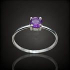 Ametiszt ezüst gyűrű