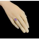 Ametiszt ezüst gyűrű