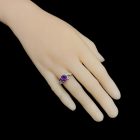 Ametiszt ezüst gyűrű
