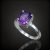 Ametiszt ezüst gyűrű