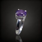 Ametiszt ezüst gyűrű