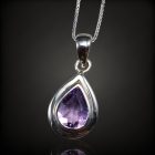 Ametiszt ezüst medál