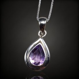 Ametiszt ezüst medál
