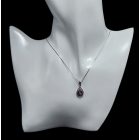 Ametiszt ezüst medál