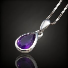 Ametiszt ezüst medál