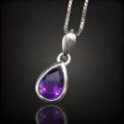Ametiszt ezüst medál