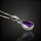 Ametiszt ezüst medál