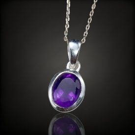 Ametiszt ezüst medál