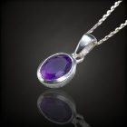 Ametiszt ezüst medál
