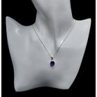 Ametiszt ezüst medál