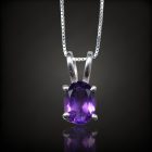 Ametiszt ezüst medál