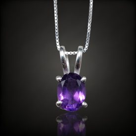 Ametiszt ezüst medál