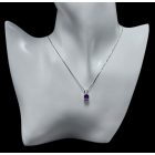 Ametiszt ezüst medál