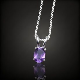 Ametiszt ezüst medál