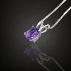 Ametiszt ezüst medál