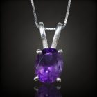Ametiszt ezüst medál