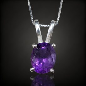 Ametiszt ezüst medál