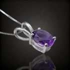 Ametiszt ezüst medál