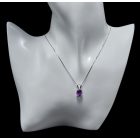 Ametiszt ezüst medál