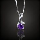 Ametiszt ezüst medál