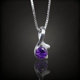 Ametiszt ezüst medál