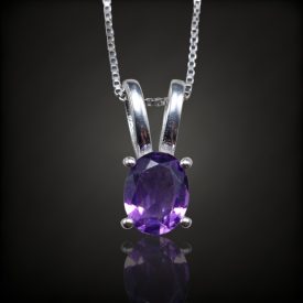 Ametiszt ezüst medál