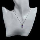 Ametiszt ezüst medál
