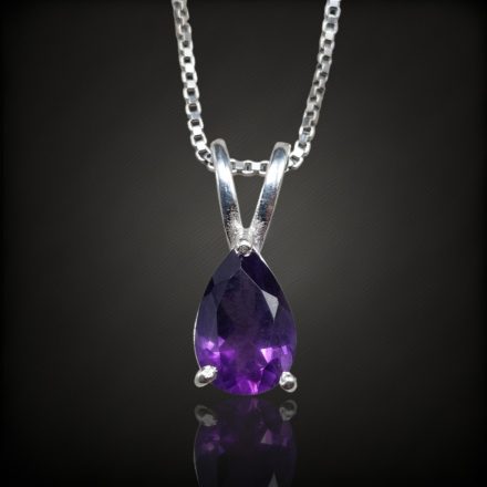 Ametiszt ezüst medál