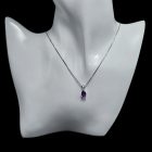 Ametiszt ezüst medál