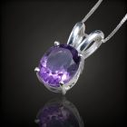 Ametiszt ezüst medál
