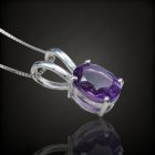 Ametiszt ezüst medál