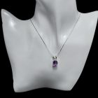 Ametiszt ezüst medál